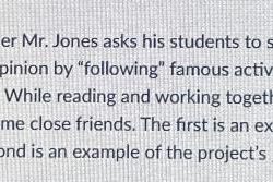 Political science teacher mr. jones asks his students